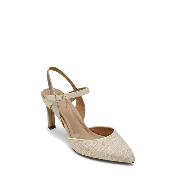 ROCKPORT Shoes - NWT ROCKPORT Womens Beige Non-Slip Sheehan Pointed Toe Block Heel Pumps 9 M